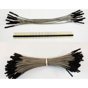 920-0176-01, Кабели-перемычки Qty. 10 5" Grey FEM Jumpers/40 Headers