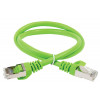 Коммутационный шнур кат. 6A S/FTP LSZH 1м зеленый PC02-C6ASL-1M