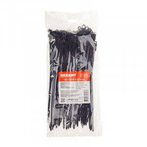 Хомут кабельный 4.3х200 нейл. под винт черн. (уп.100шт) 07-0205