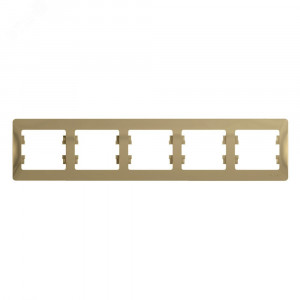 Рамка 5-м Glossa горизонт. титан SE GSL000405