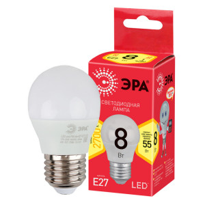 Лампа светодиодная RED LINE LED P45-8W-827-E27 R Е27 / E27 8Вт шар тепл. бел. свет Б0053028