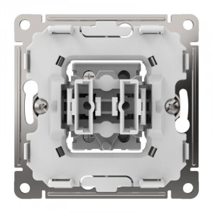 ARTGALLERY 2-клавишный ВЫКЛЮЧАТЕЛЬ, 10АХ, механизм, быстрозажимные клеммы, БАЗАЛЬТ GAL001451S