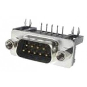 6E17C009PAJ221, Стандартные соединители D-Sub  RIGHT ANGLE 9P PIN