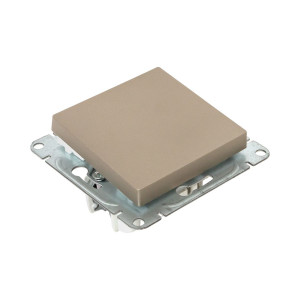 Механизм выключателя, одноклавишный, кнопочный, шампань Эпика EKF UP1-SWC-13