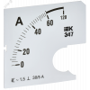 Шкала смен. для амперметра Э47 60/5А-1,5 72х72мм IPA10D-SC-0060