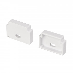 Заглушка FANTOM-W23 с отверстием 040941, Заглушка с отверстием для профиля FANTOM-BENT-W23 при использовании силиконового экрана. Пластик, цвет - белый. В комплекте две заглушки. Цена за комплект.