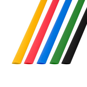 Набор термоусаживаемых трубок ТУТ нг 10,0/5,0мм, пять цветов, 1м 29-0160