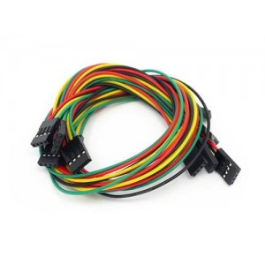 110990080, Принадлежности Seeed Studio  4 pin dual-female jumper wire - 300mm (5 PCs pack)