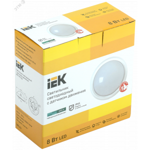 Светильник LED ДПО 5012Д 8Вт 4000K IP65 круг белый с ДД LDPO1-5012D-08-4000-K01