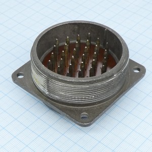 СШР55П30ЭШ1 вилка, Соединитель  цилиндрический низкочастотный негерметичный 30 контактов