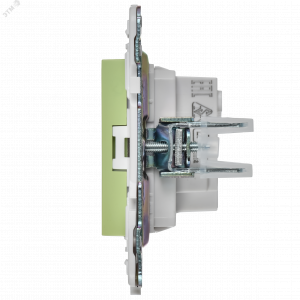 SKANDY Розетка без заземления без защитных шторок 10А SK-R02G мятный IEK SK-R10-10-K06