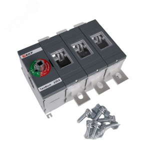 Рубильник 3п 630А без рукоятки управления TwinBlock PROxima tb-s-630-3p