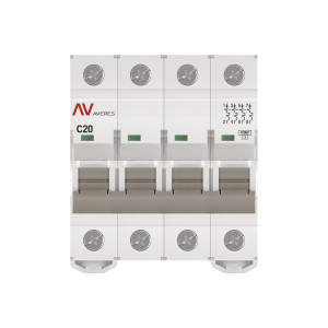 mcb10-4-20C-av Выключатель автоматический AV-10 4P 20A (C) 10kA EKF AVERES(кр.1шт)
