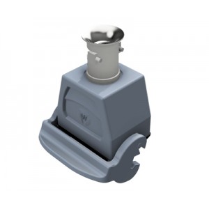 Крышка разъема 72.372.0635.3, Крышка разъема на кабель, типоразмер 6B, с уплотнителем, 1 кабельный ввод M20x1,5, с разгрузкой на изгиб, IP54, с верхним расположением, с одной защелкой, материал корпуса: алюминиевый сплав