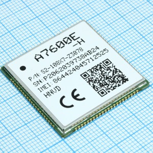 A7600E-HNVD, Двухдиапазонный модуль GSM / GPRS / LTE, диапазон частот EGSM 900МГц, DCS 1800МГц категория 4+3