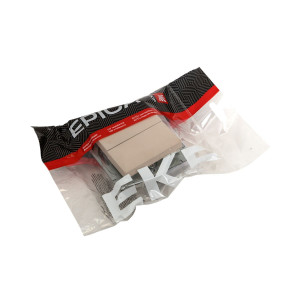 Механизм выключателя, двухклавишный, кнопочный, кремовый Эпика EKF UP1-SWI-23