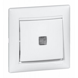 Выключатель 10A подсв БЕЛ VLN 774410