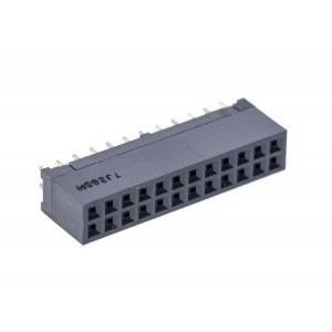 HIF3H-24DA-2.54DSA(71), Проводные клеммы и зажимы 24P STRT SOCKET T/H B2B DBL ROW GLD PLT