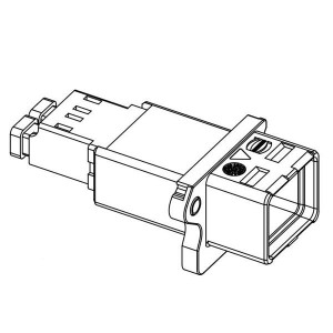 09574420511000, Волоконно-оптические соединители PushPull LC Duplex Multimode GOF plstc