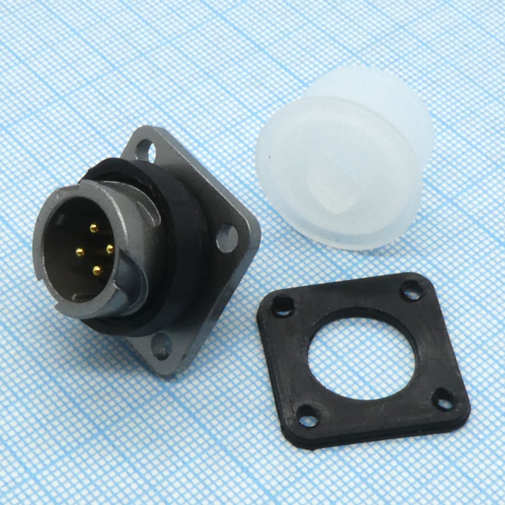 Изображение товара Блочная вилка FQ14-4ZJ-S с 4 контактами пластиковая крышка