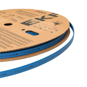 Термоусаживаемая трубка ТУТ нг 10/5 синяя рулон PROxima tut-10-g