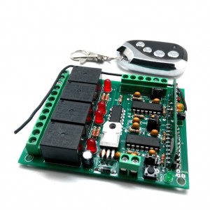 MP326M, Дистанционное управление 433МГц (кнопки/триггер, 4реле)