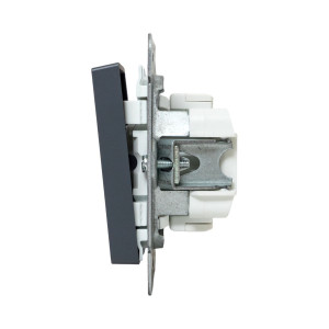 Механизм выключателя, одноклавишный, кнопочный, графит Эпика EKF UP1-SWG-13