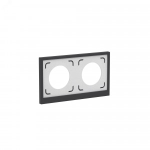 Рамка 2 поста IP44, KANT, черный уголь 7012944