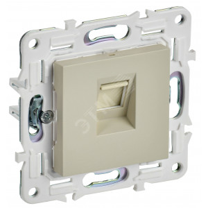 SKANDY Розетка компьютерная RJ45 кат.5E SK-K01B бежевый IEK SK-K10-1-K10