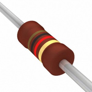 PR01000101001JA100, Резистор металлопленочный 1кОм ±5% 1Вт ±250ppm/°C конформное покрытие аксиальный автомобильного применения лента в коробке