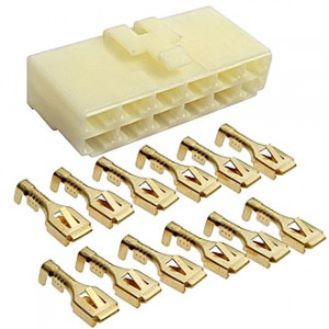 DJ7121-6.3-21, Разъем авт. соединитель DJ7121-6.3-21, 12/ 24 (DC) В розетка