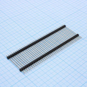 DS1029-01-1X40P8BVA-A3.3-B6.5-C28.0-B, Соединитель штыревой 1х40 контактов шаг 2,54мм