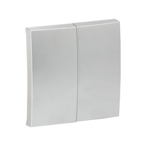 Валенсия лицевая панель выключателя 2-кл. 10А сталь PROxima ESV10-L-023-30