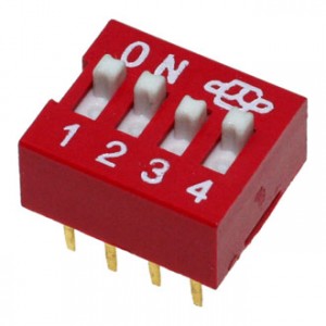DS-04 (SWD1-4), DIP переключатель 4 группы DS-04, серия SWD 1-4