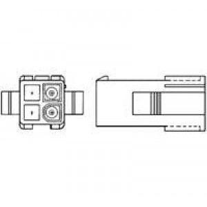 1-172159-9, Штыревые и гнездовые соединители MINI CAP 4P BLK