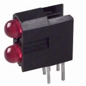 5680F1_1, Светодиодные индикаторы для печатного монтажа RED DIFFUSED BI-LEVEL