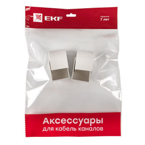 Заглушка (40х40) (4 шт) белая EKF-Plast