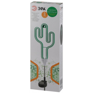 ERASF012-31 Садовый неоновый светильник Кактус на солнечной батарее (12/288) Б0044239