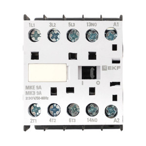Мини-контактор МКЭ 9А кат. 230В AC 1НО PROxima Mctr-s-9-230