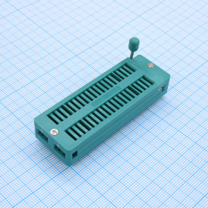 DS1043-400G, ZIF сокет 2х20 контактов шаг 2,54мм
