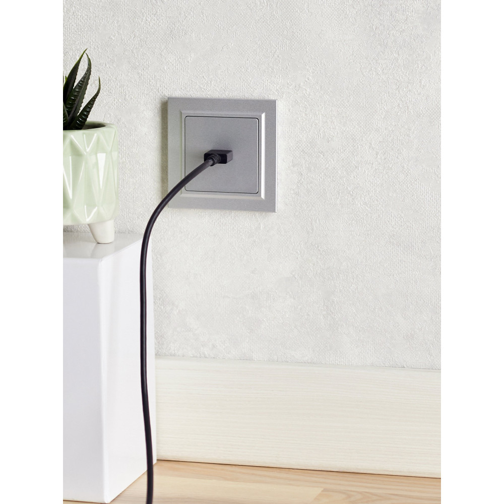 Изображение товара Розетка HDMI алюминиевая BRITE для скрытого монтажа IEK RHDMI-0-БрА
