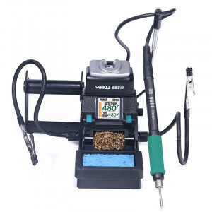 YIHUA 982-III(C210 +C115), Паяльная станция 30/40Вт, регулировка температуры нагрева 90°C~450°C, в комплекте два сменных жала на разную мощность, два зажима типа 