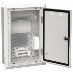 TITAN 5 Корпус мультимедиа ЩРв-24 (1х24) 505х365х130мм IP30 белый IEK TI5-51-V-024-30