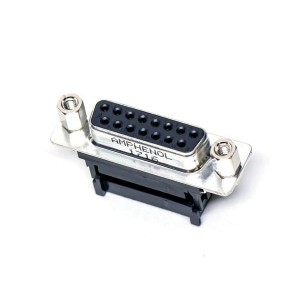 L17DAFRCA15S, Стандартные соединители D-Sub  IDC FEMALE 15P FLAT RIBBON CABLE