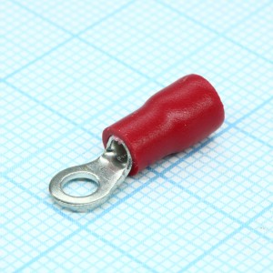 RV1.25-3 (TRI), клемма тип O d3.5mm провод 0,5-1,5мм2 red