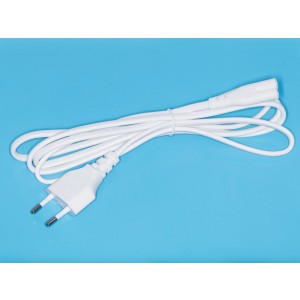 SCZ-20 W, Кабель сетевой 220В для аудиотехники, 0809-1.8M-92, белый, 1,8м