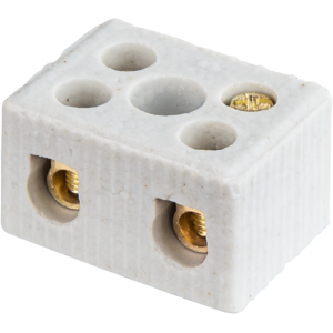 Колодка зажимная винтовая керамическая КЗВ 61 707 NTB-HCR-2-35/WH (уп.40шт) 61707