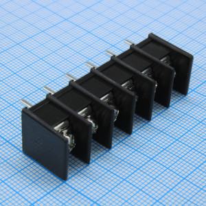 DG25S-B-06P-13-00A(H), Барьерный клеммный блок 6 контактов. Серия DG25S-B
