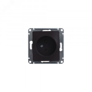 Розетка 1-м СП 1мод. Glossa 16А IP20 без заземл. механизм шоколад SE GSL000841