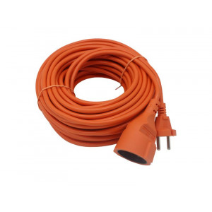 Удлинитель-шнур 1х20м без заземл. 6А IP20 2х0.75 TKE-SS20-075